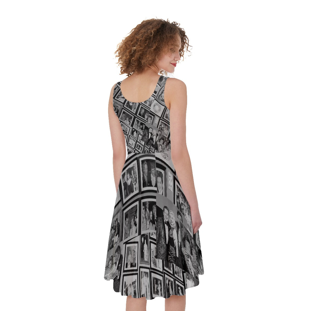 Liberace Friendship Mosaic Print Dress