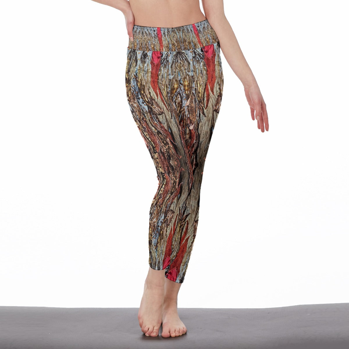 Liberace Flame Cape Print Women's Leggings