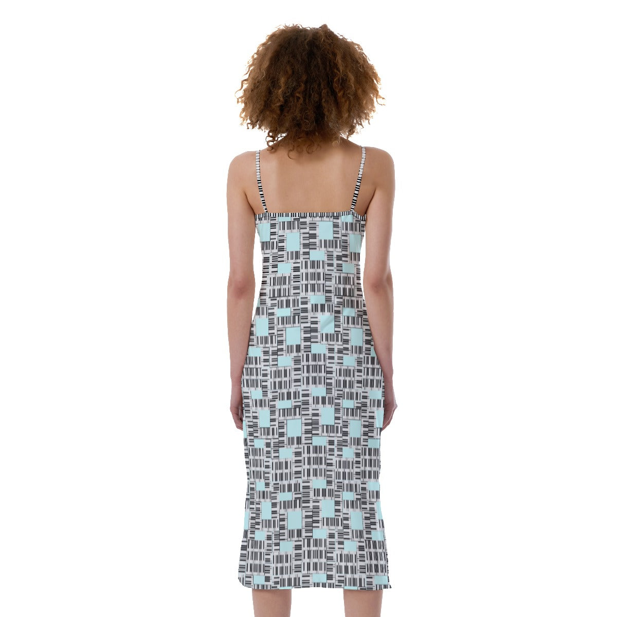 Liberace Piano Key Pattern Stretch Cami Dress