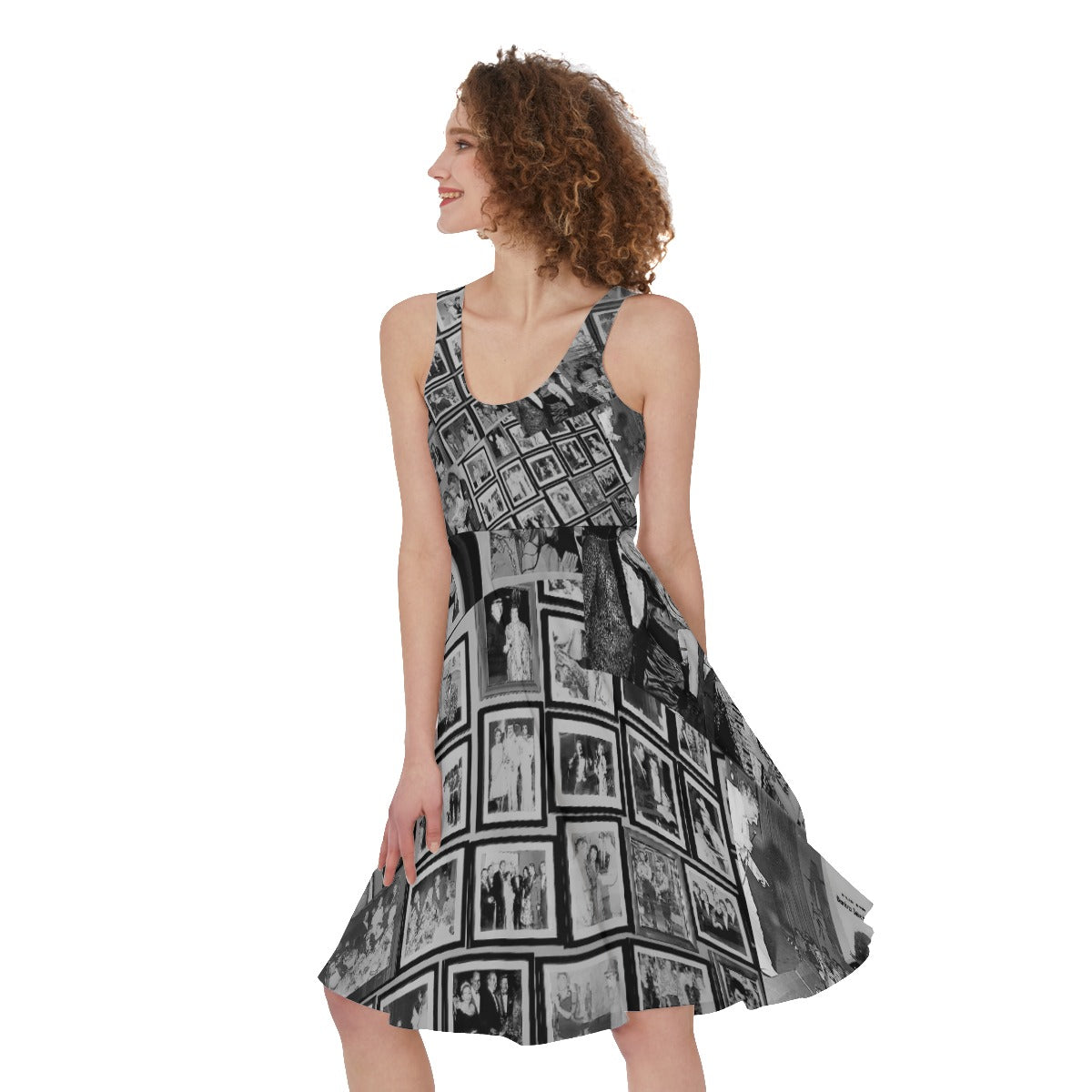 Liberace Friendship Mosaic Print Dress