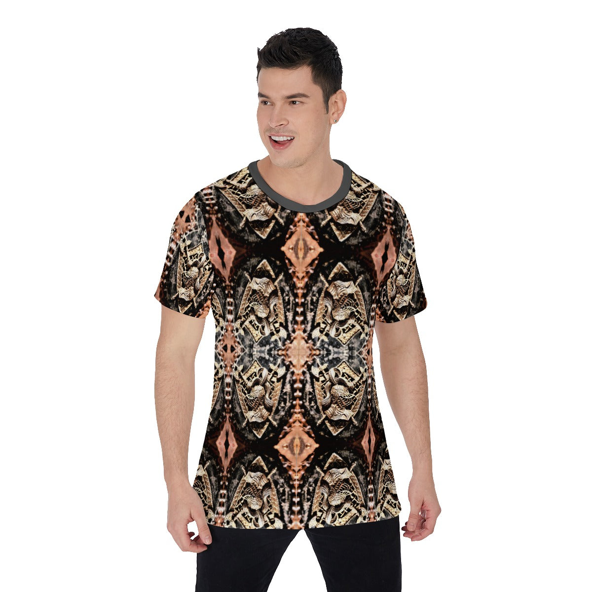 Liberace Coat of Arms Pattern Mens Tshirt