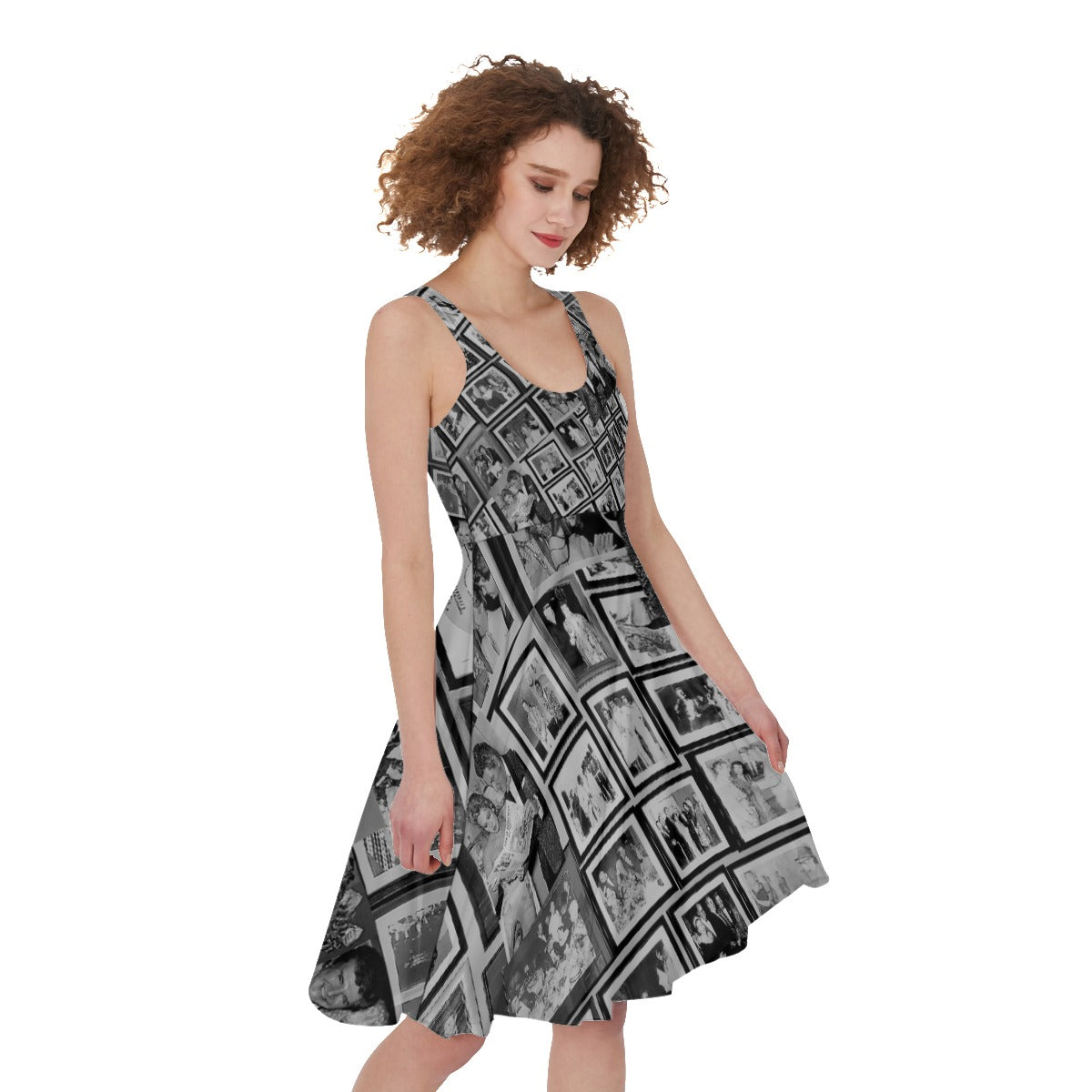 Liberace Friendship Mosaic Print Dress
