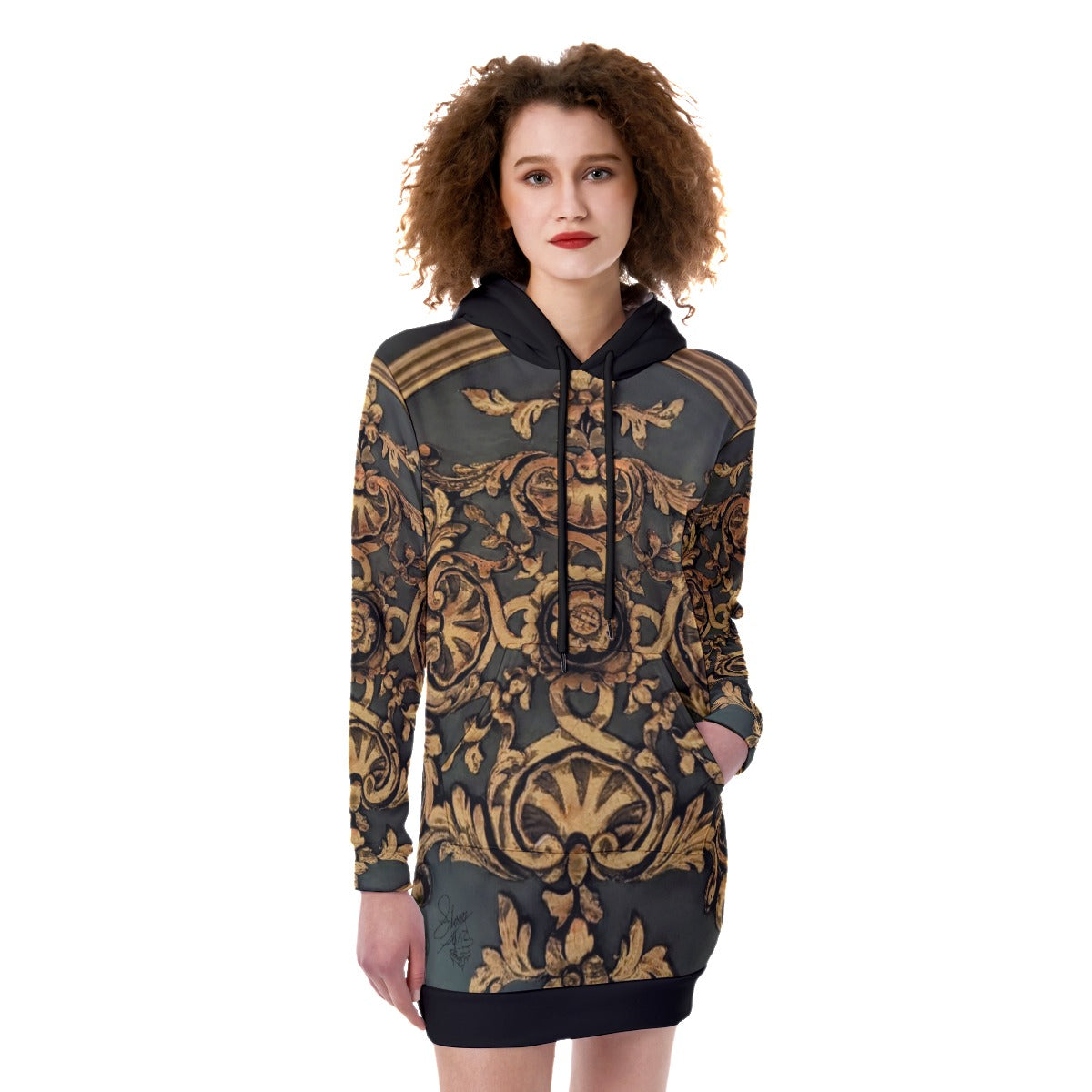 Liberace Pleyel Pattern Sweatshirt Dress