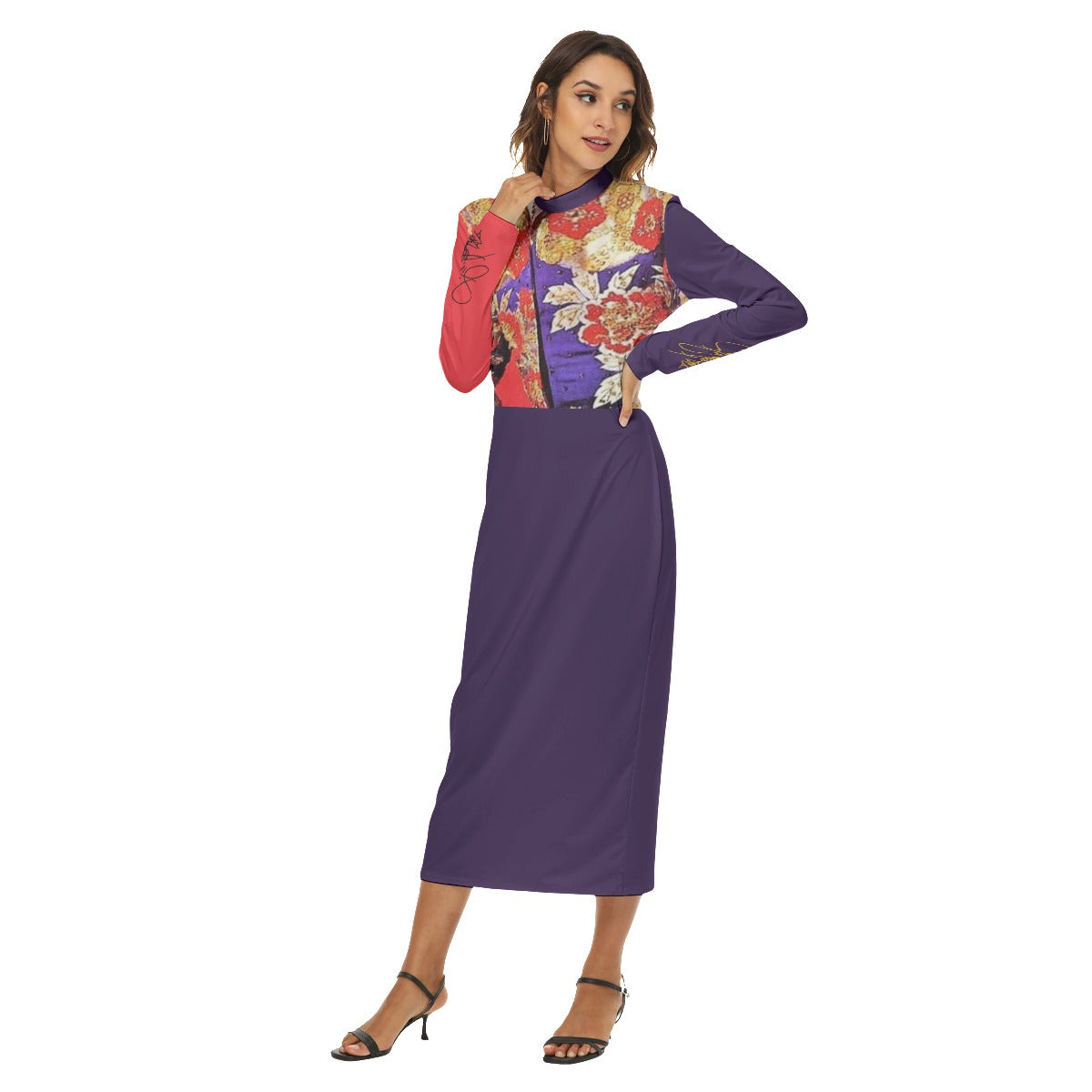 Liberace Nudie Cohn Costume Print Dress