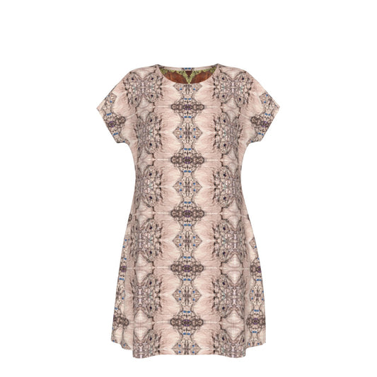 Liberace Ruffle Print Butterfly Dress