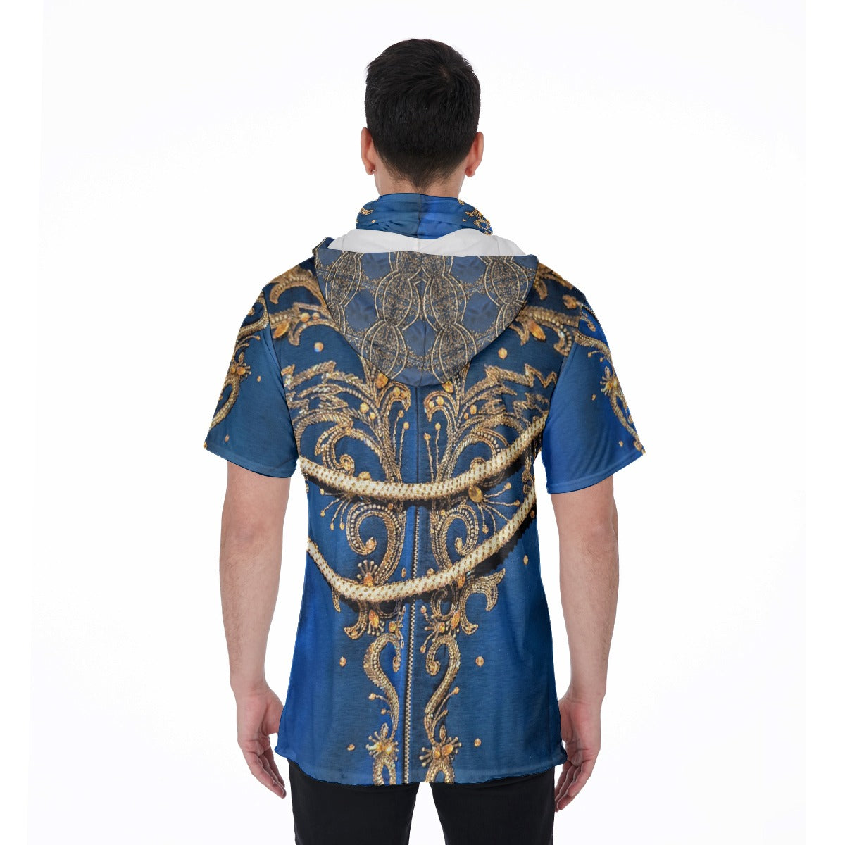 Liberace Costume Print Men's Mask & Hood Tshirt