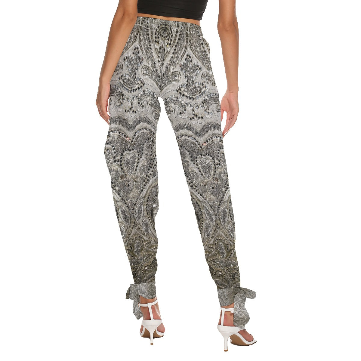 Liberace Crystal Jacket Print Women's Cutaway Pants
