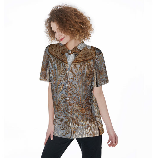 Liberace Constume Print Ladies Blouse