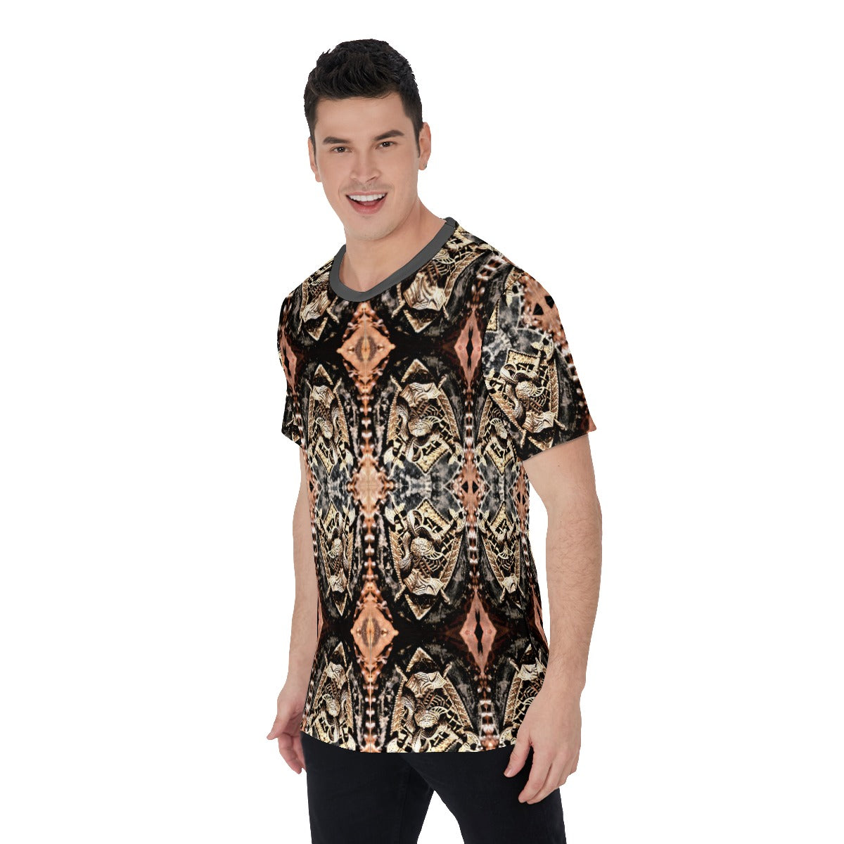 Liberace Coat of Arms Pattern Mens Tshirt