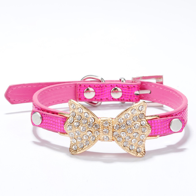 Bling Bowtie Dog Collar