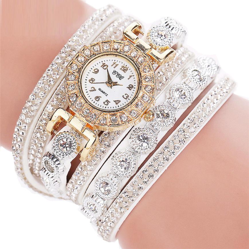 Rhinestone Colorful Bracelet Watch