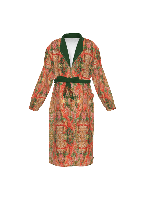 Liberace King Neptune Print Men's Robe