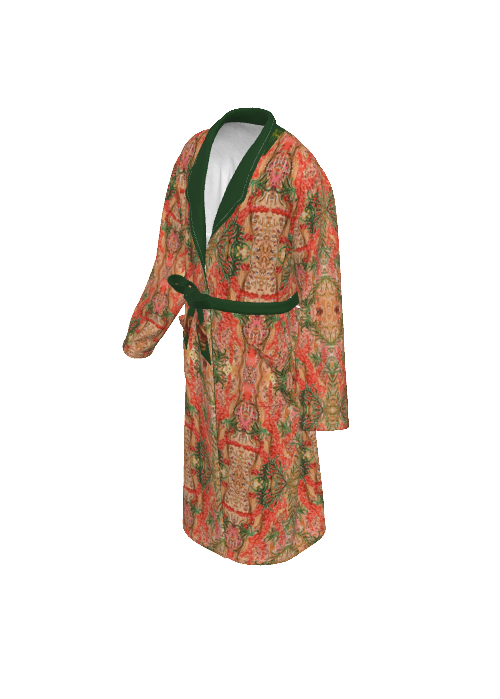 Liberace King Neptune Costume Print Men's Robe