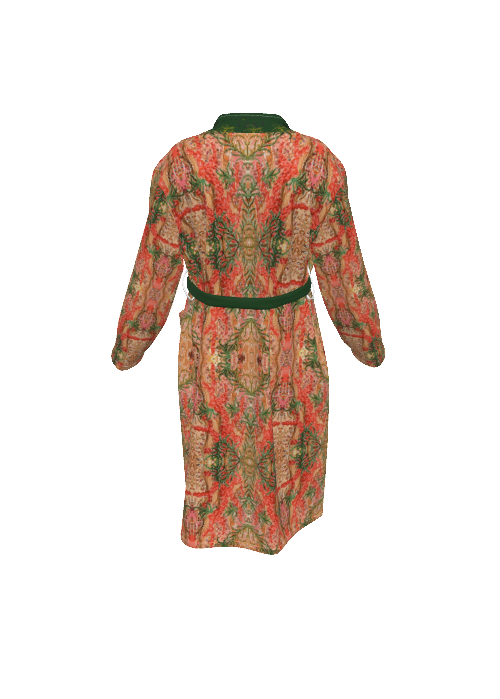 Liberace King Neptune Costume Print Men's Robe