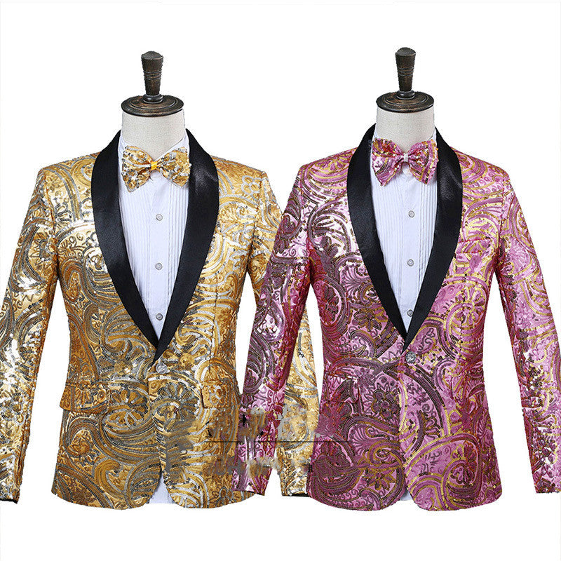 Two-tone Sequin Dinner Jacket and Tie Set Liberace Museum Store | Liberace Garage Two-tone Sequin Dinner Jacket and Tie Set Liberace Museum Store | Liberace Garage