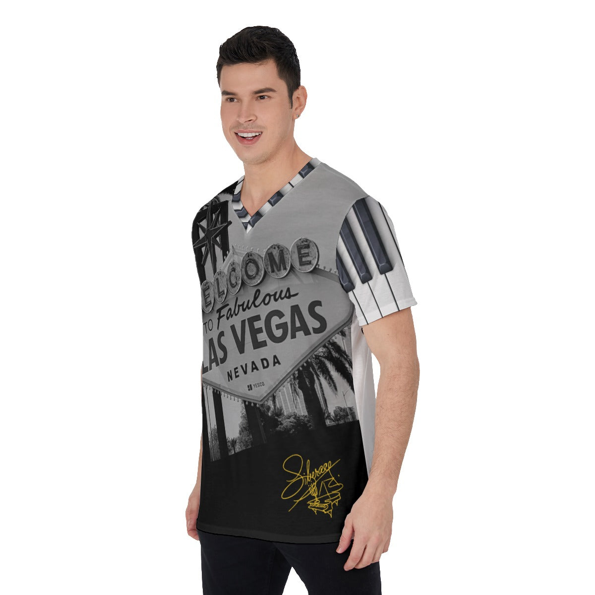 Liberace Welcome to Las Vegas Sign Men's Tshirt