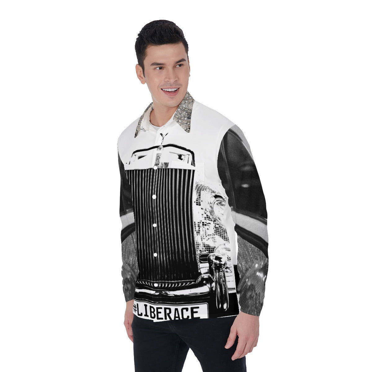 Liberace "Enter The Phantom" Long Sleeve Men's Dress Shirt