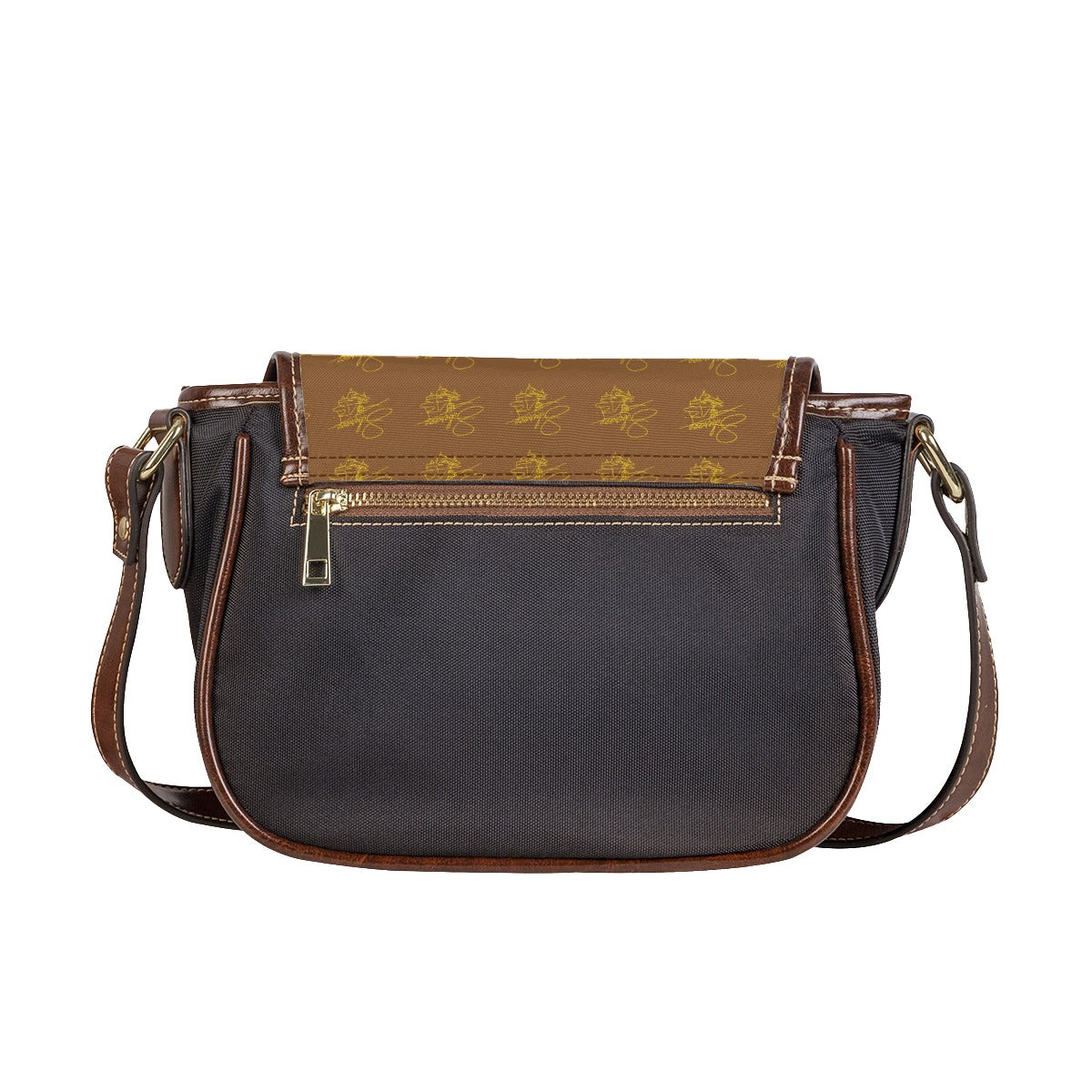 Liberace Piano Signature Logo Pattern Tambourine Bag With Single Strap