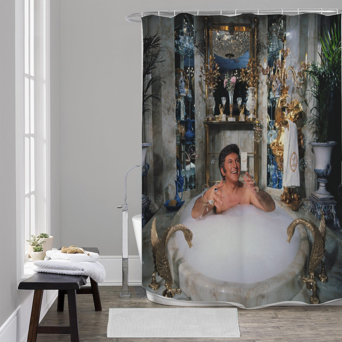 Liberace Bathtub Print Shower Curtain