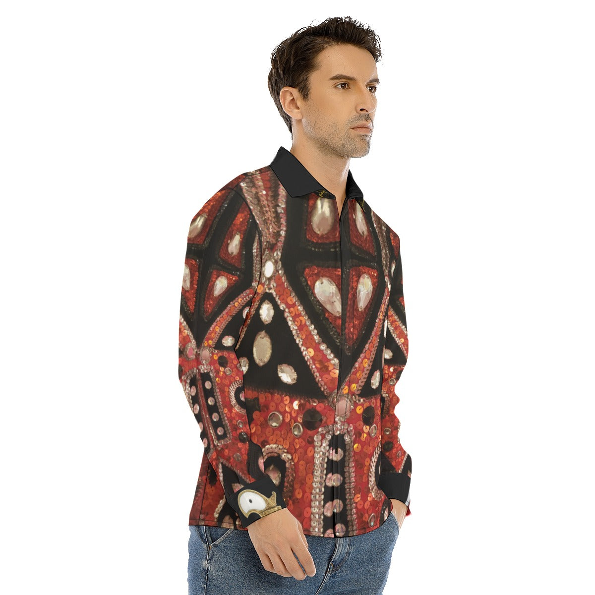 Liberace Cape Print Casino Shirt