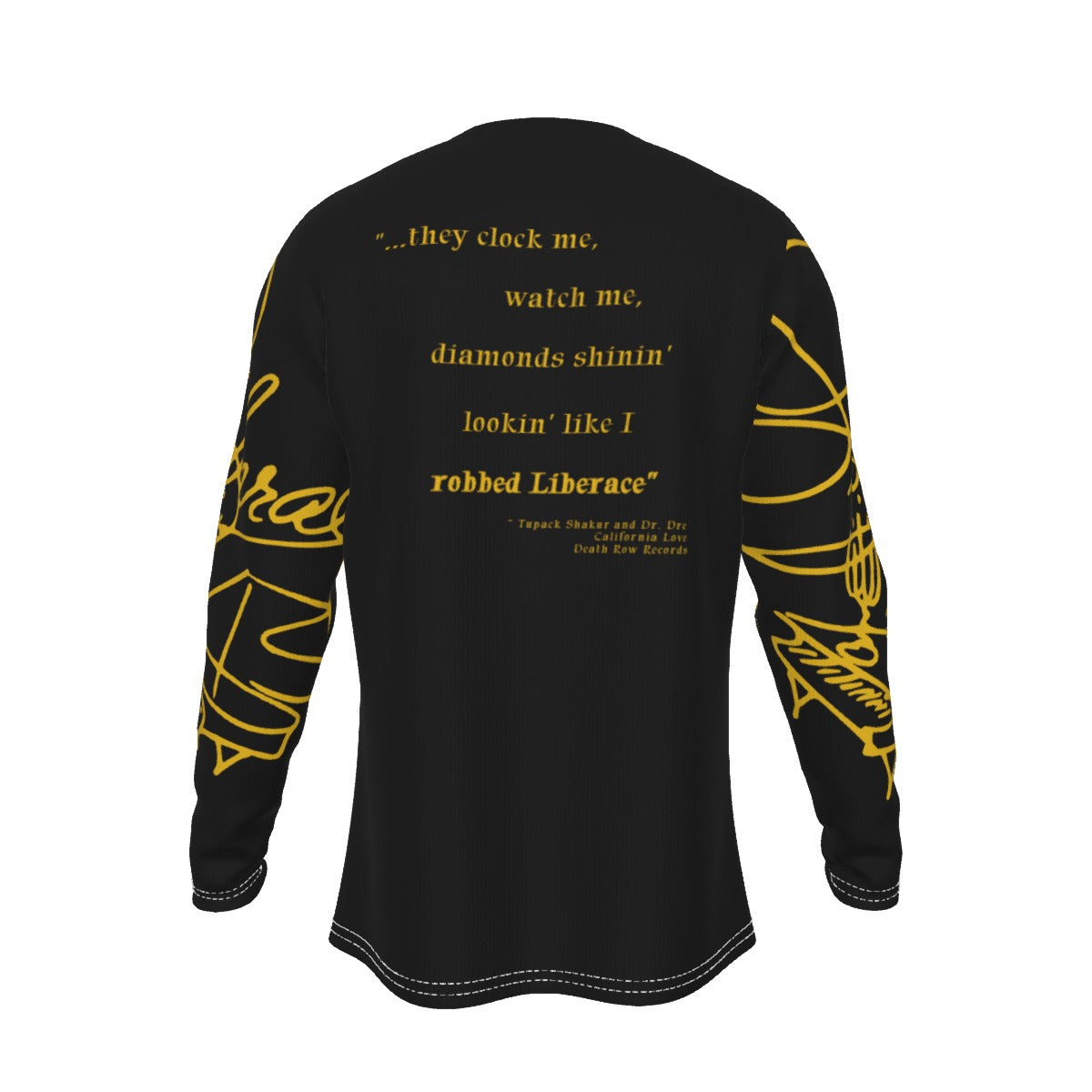 Straight Outta Vegas Liberace long sleeve rasher shirt