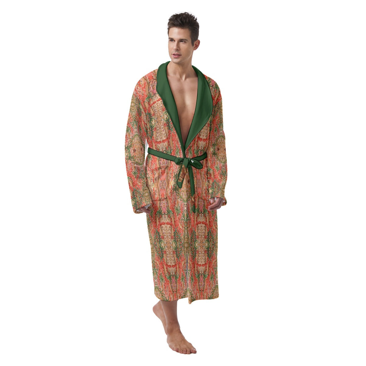 Liberace King Neptune Costume Print Men's Robe