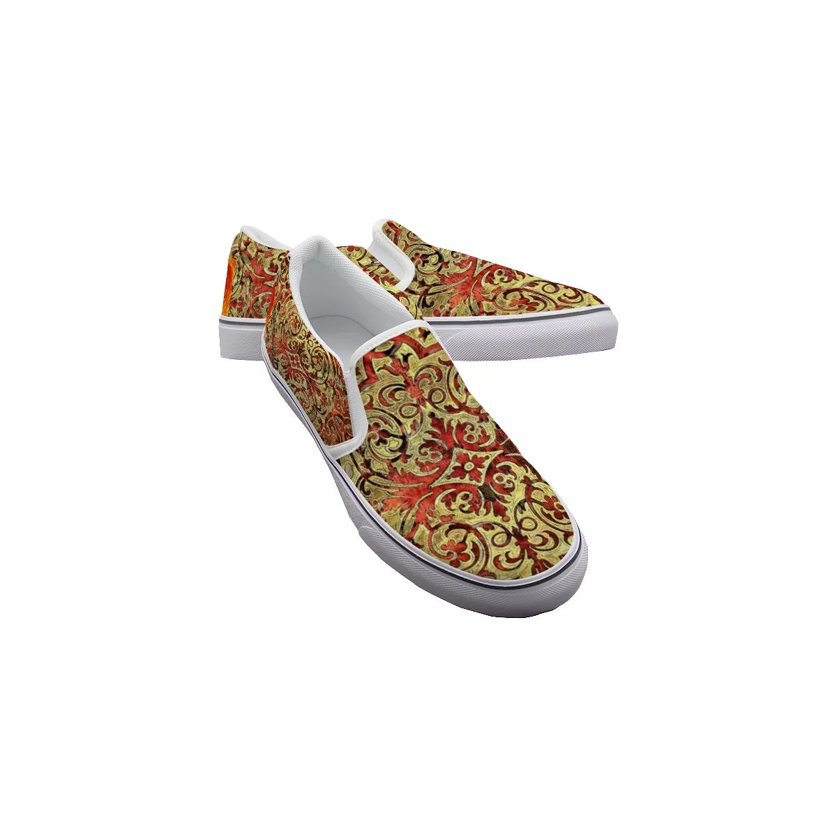 Liberace Jazz Piano Inlay Print Men's Slip-on Sneakers