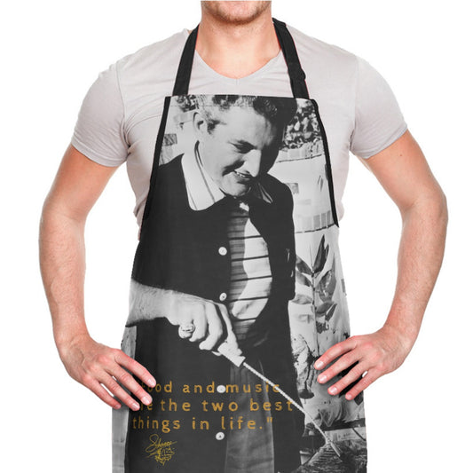 Liberace BBQ "Food and Music" Apron