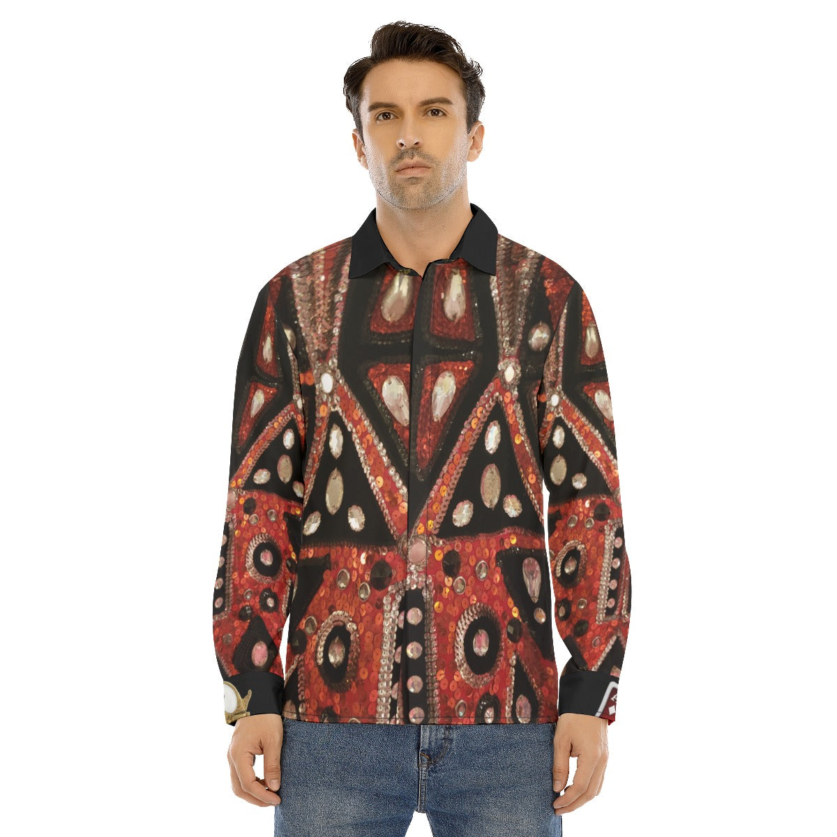 Liberace Cape Print Casino Shirt
