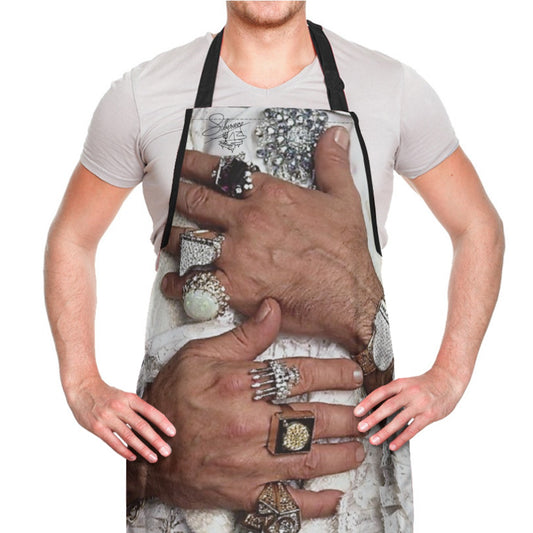 Liberace Jewel Hands Photo Apron