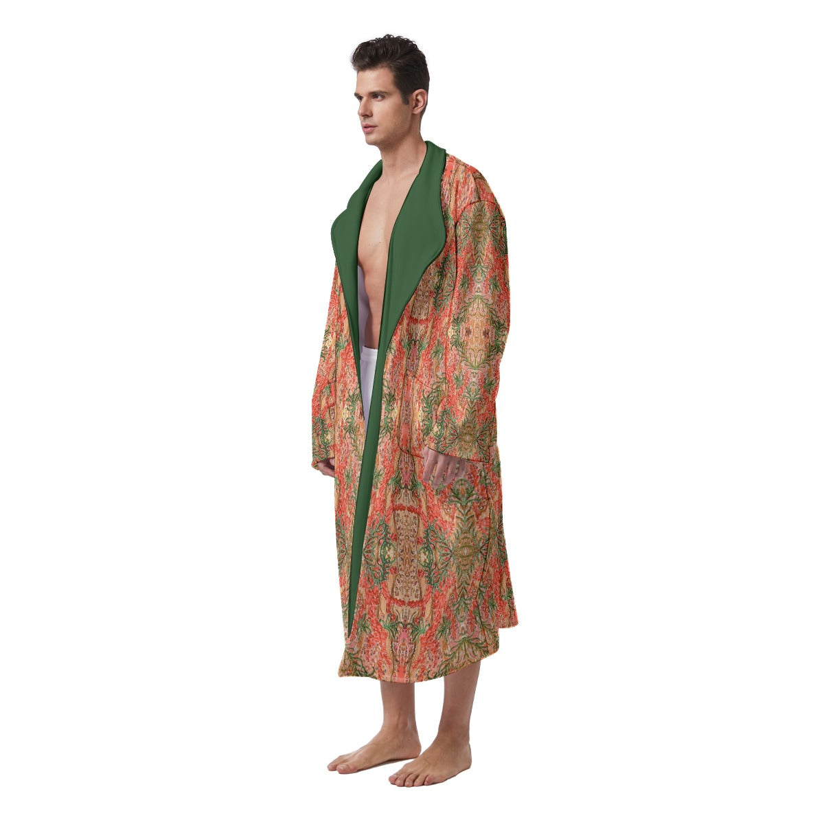Liberace King Neptune Costume Print Men's Robe