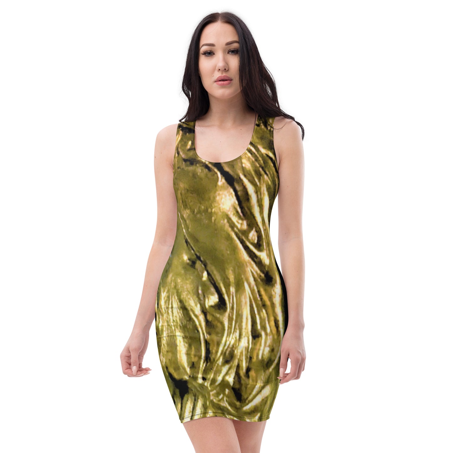 Liberace Candelabra Goddess Print Dress