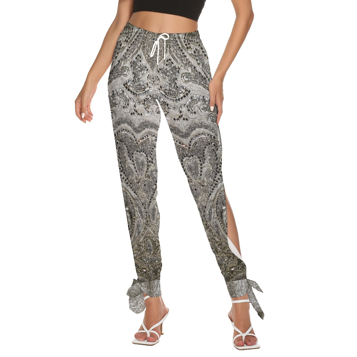 Liberace Crystal Jacket Print Women's Cutaway Pants