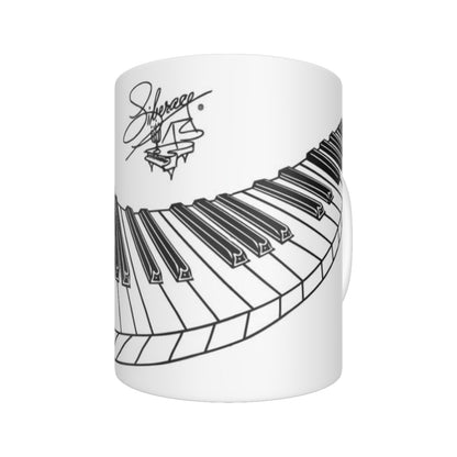 Vintage Liberace Museum Store Piano Key Logo Mug