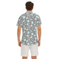 Liberace Piano Key Pattern Men's Button-down short sleeve shirt