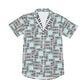 Liberace Piano Key Pattern Men's Button-down short sleeve shirt