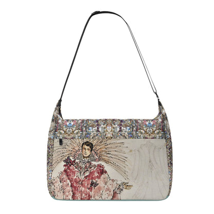 Liberace Design Sketch Messenger Bag Purse