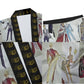All-Over Print Men's Imitation Silk Pajama Sets