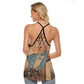Liberace Statue Print Ladies Open Back Top