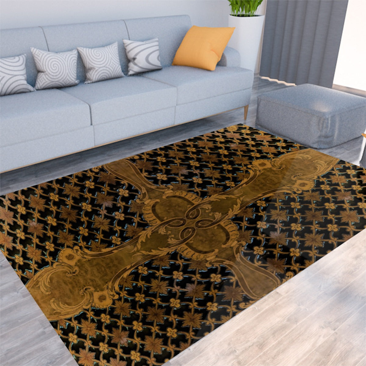 Liberace Rare Inlaid Wood Piano Pattern Area Plush Rug – Liberace ...