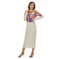 Liberace Costume Print Long Sleeve turtleneck Dress