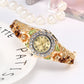 Ladies' Enameled Floral & Crystal Watch