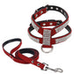 Rhinestone Pet Chest Harness and Leash Set