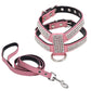 Rhinestone Pet Chest Harness and Leash Set