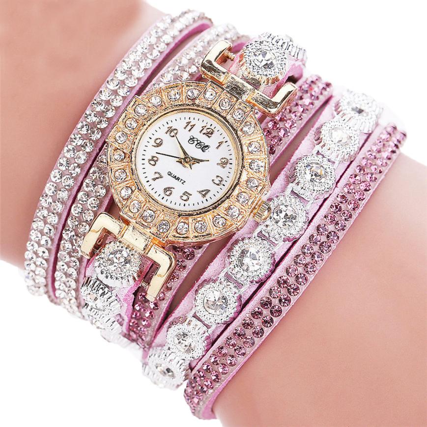 Rhinestone hot sale bracelet watch