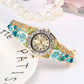Ladies' Enameled Floral & Crystal Watch