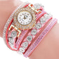 Rhinestone Colorful Bracelet Watch