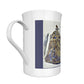 Liberace Costume Sketch Print Ceramic: Blue and Gold Rococo Cape