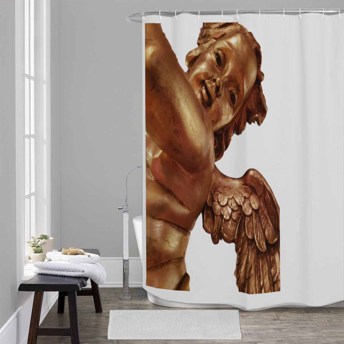 Liberace Cherub Shower Curtain