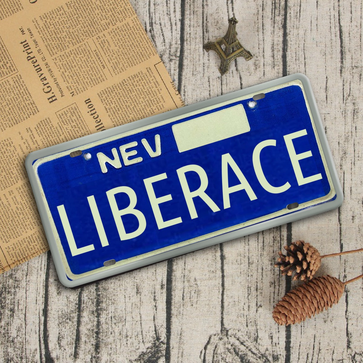 Vintage Nevada Liberace License Plate (1970's)